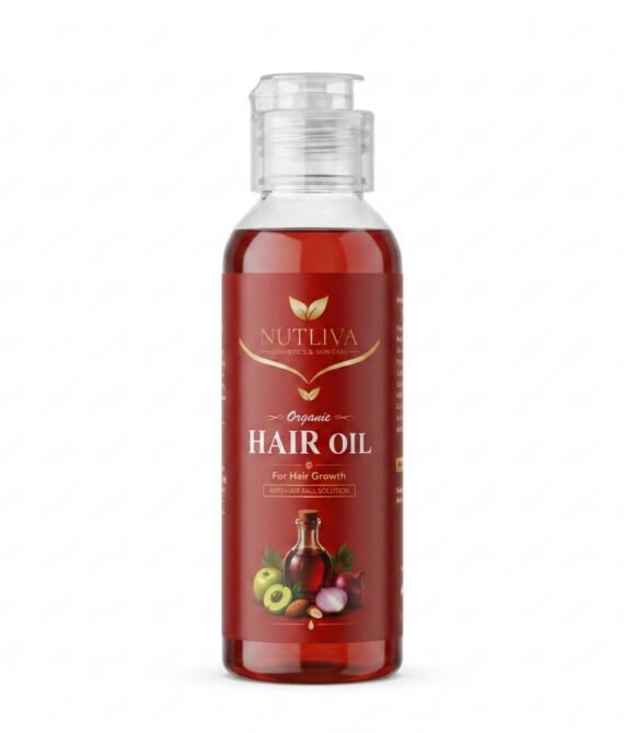 Nutliva Organic Hair Oil – Natural Hair & Scalp Care | Anti Hair Fall Support