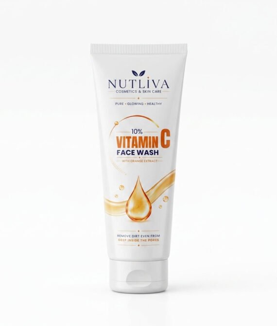 Nutliva 10% Vitamin C Face Wash with Orange Extract